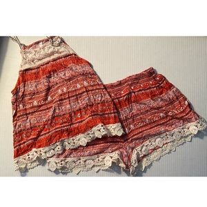 Xhilaration Tank Top and Shorts Set Size XL